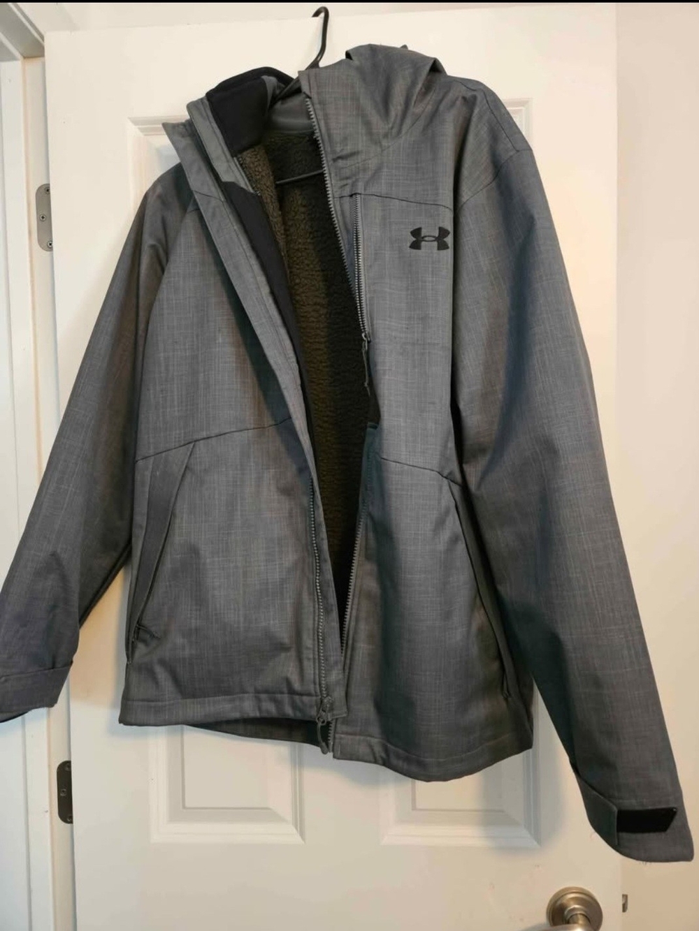 Under Armour Storm Men's Gray Hooded 3-in-1 Winter Jacket